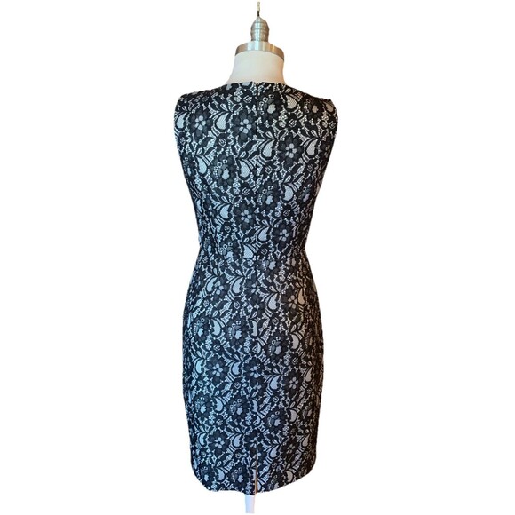 Calvin Klein Cocktail Dress Classic Old Money Lace Party Date Night Sz 6 *Note - Picture 2 of 13